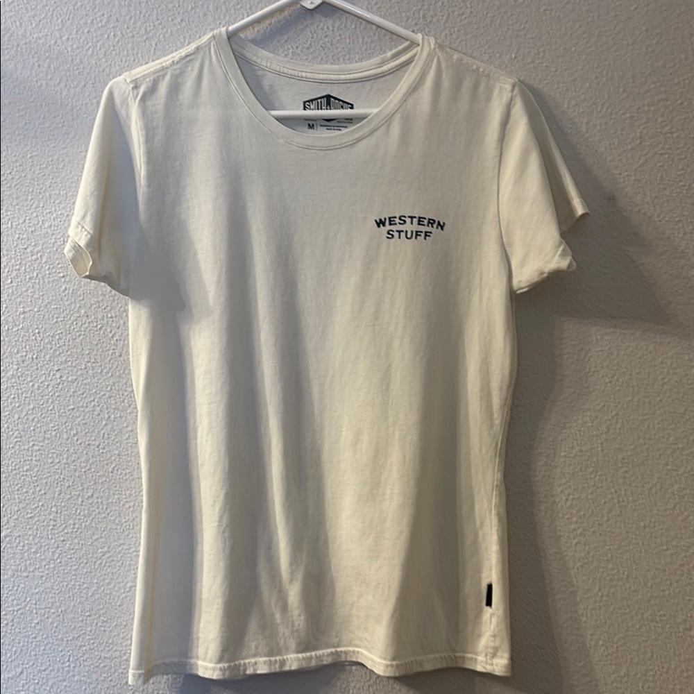 Smith + Rogue Western Stuff Cream T-Shirt size medium